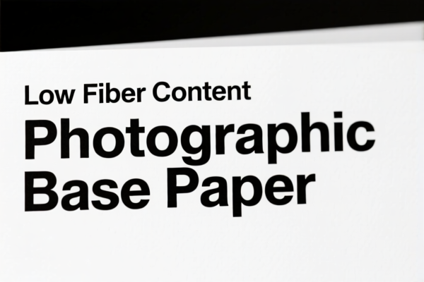 Low Fiber Content Photographic Base Paper