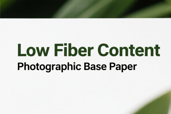 Low Fiber Content Photographic Base Paper