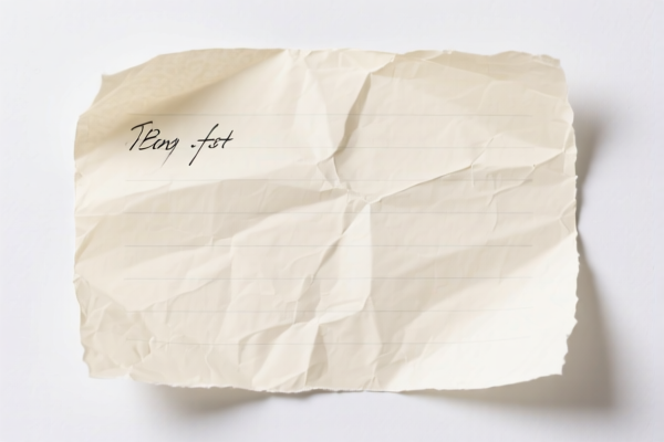 Lightly Coated Writing Paper