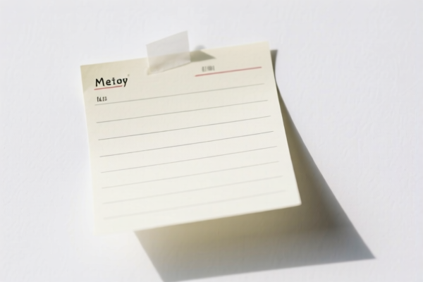 Memo Paper