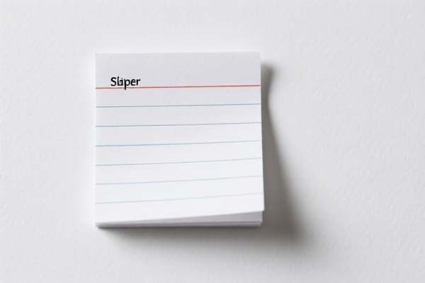 Small Size Writing Paper