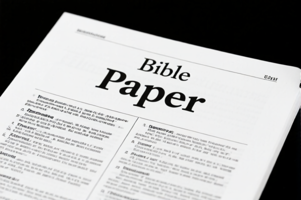 Printing Bible Paper