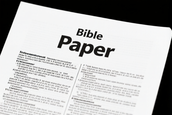 Printing Bible Paper
