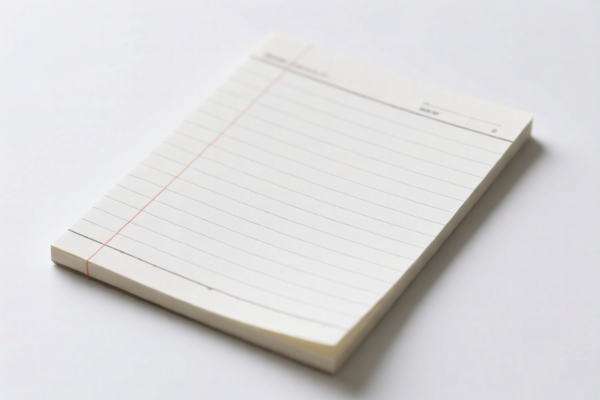 Lightweight Exercise Book Paper