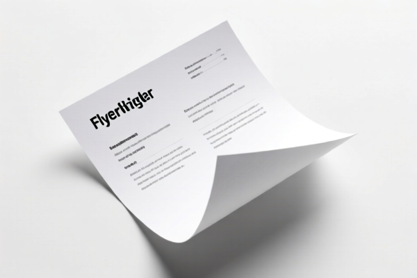 Lightweight Flyer Paper