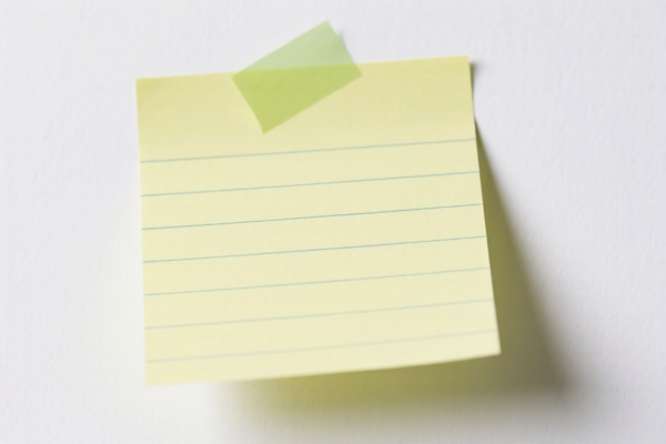 Lightweight Sticky Note Paper