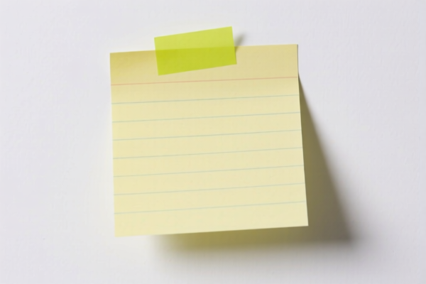 Lightweight Sticky Note Paper