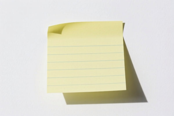 Lightweight Sticky Note Paper
