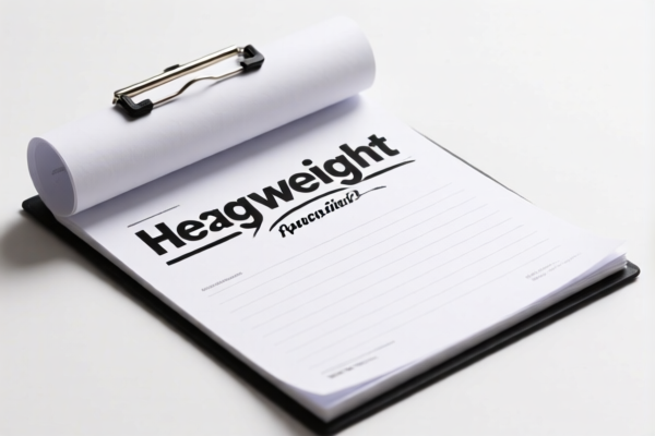 Heavyweight writing paper