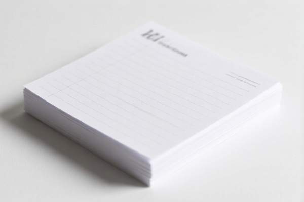 High strength writing paper