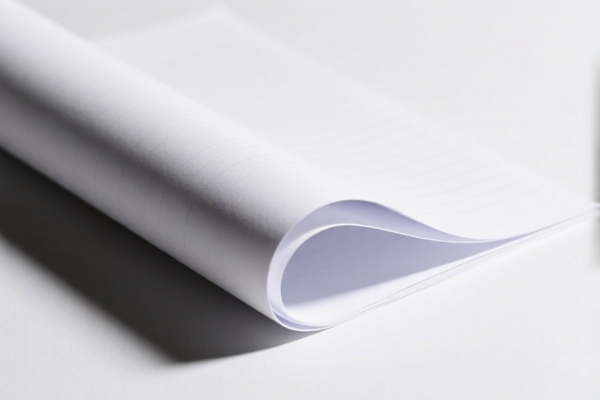 High strength writing paper