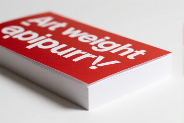 High weight art paper