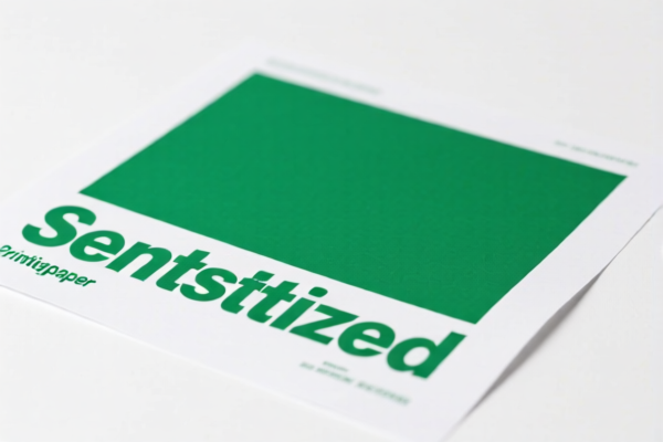 Sensitized printing paper