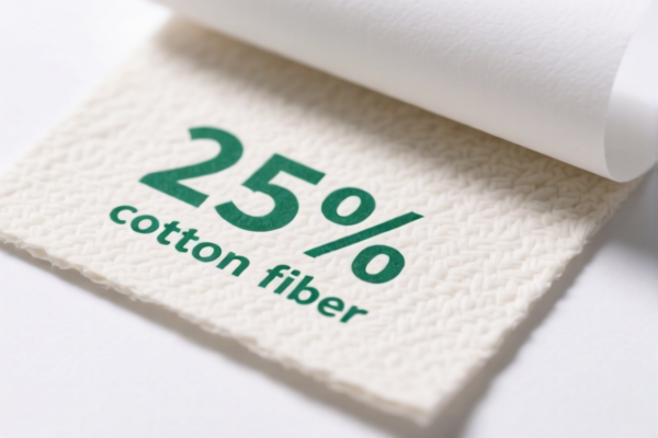 Printing paper with 25_ or more cotton fiber content