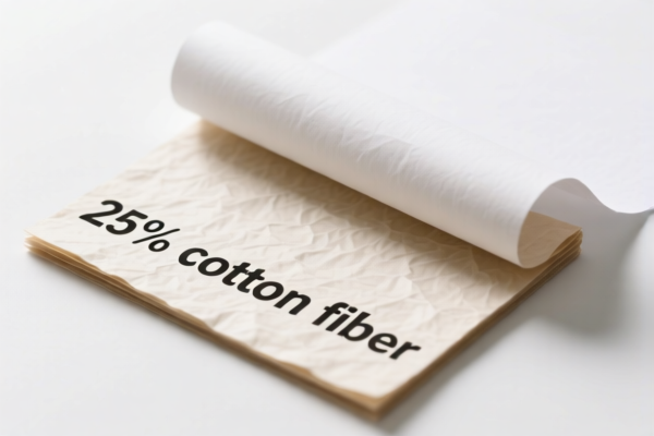 Printing paper with 25_ or more cotton fiber content