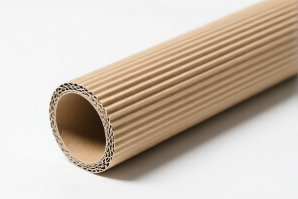 Corrugated cardboard roll for packaging