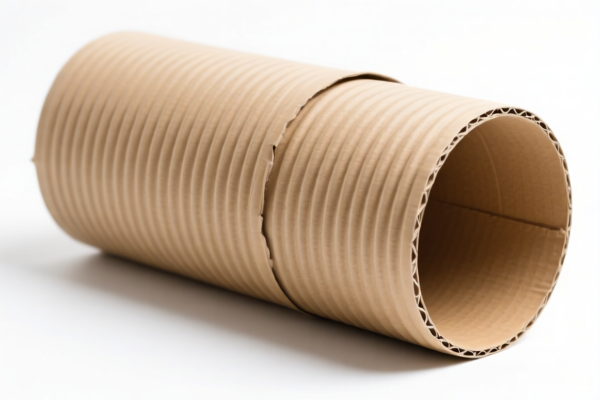 Corrugated cardboard roll for packaging