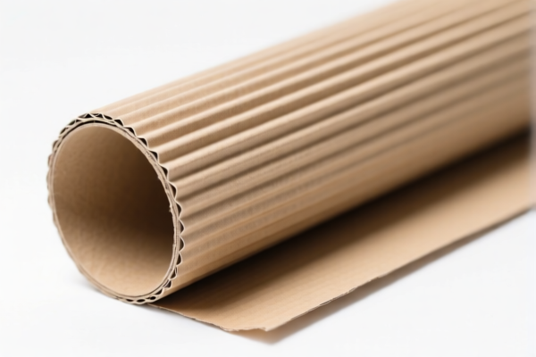 Corrugated cardboard roll for packaging