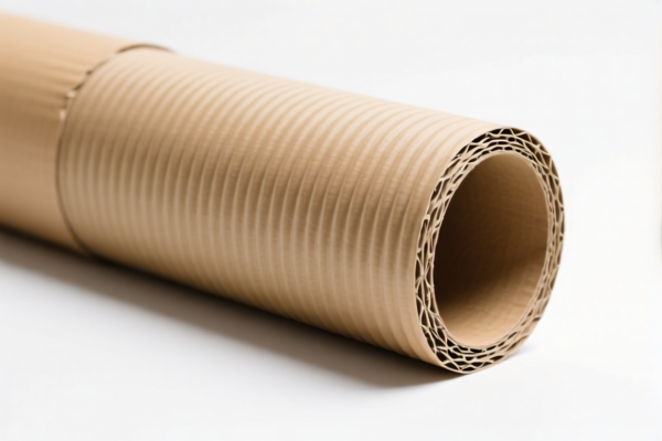 Corrugated cardboard roll for packaging