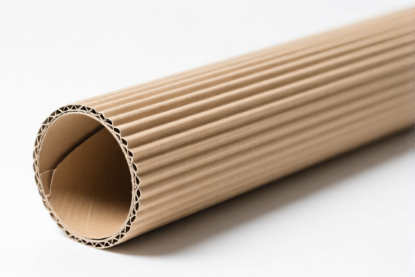 Corrugated cardboard roll material