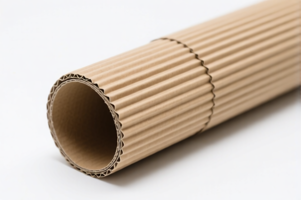 Corrugated cardboard roll material