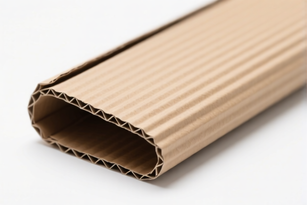Corrugated Paperboard (without glued flat surface sheets)