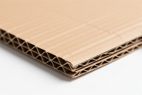 Corrugated Paperboard (without glued flat surface sheets)