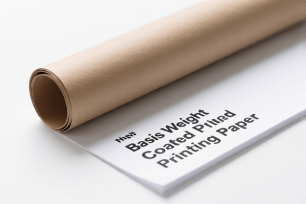High Basis Weight Coated Printing Paper