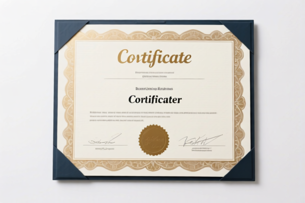 Image for certificate cover