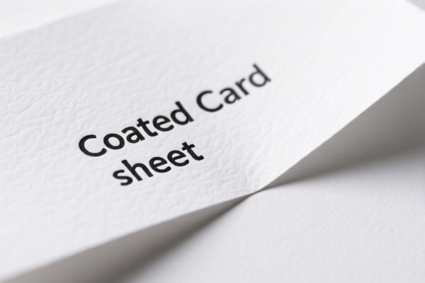 Lightweight Coated Card Sheet Paper