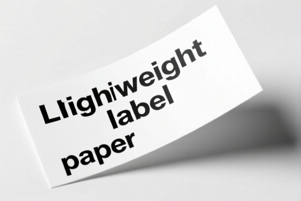 Lightweight Label Paper