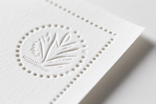 Embossed and Perforated Lightweight Coated Paper