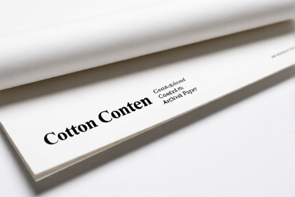 Image for High Cotton Content Coated Archival Paper