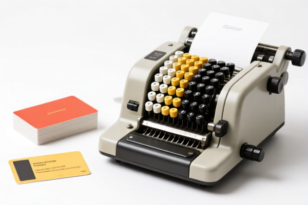 Cards for punch card machines