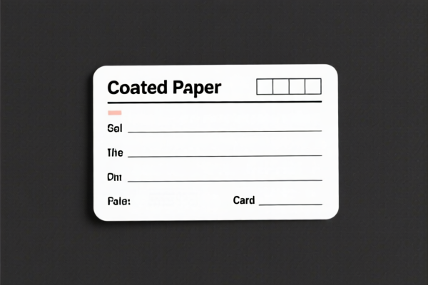 Coated paper for punch card