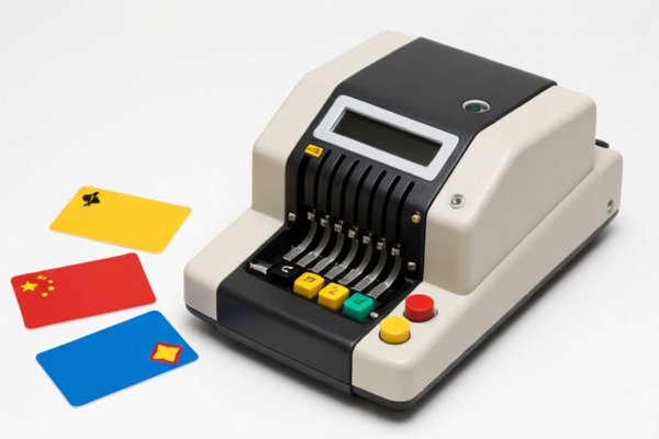 Cards for punch card machines