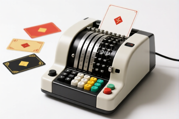Cards for punch card machines