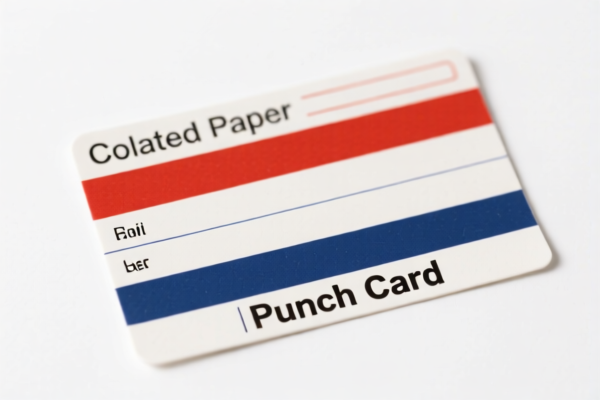 Coated Paper for Punch Cards