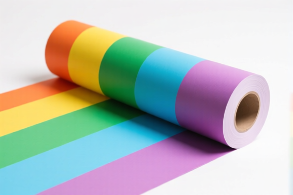 Colored Printed Coated Paper Roll