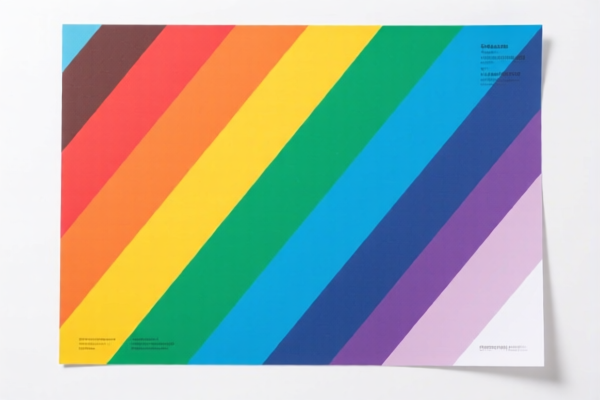 Colored Printed Coated Paper Sheet