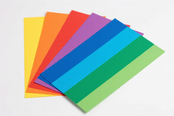 Colored Printed Coated Paper Sheet