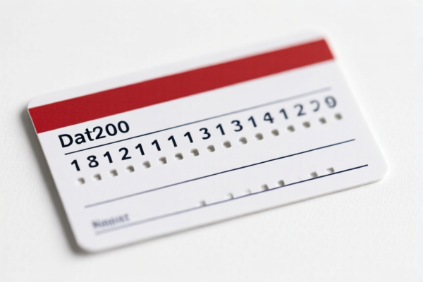 Punched Data Cards