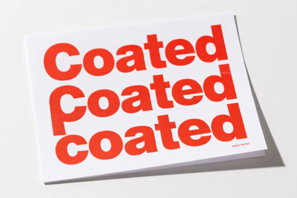 Printed coated paper