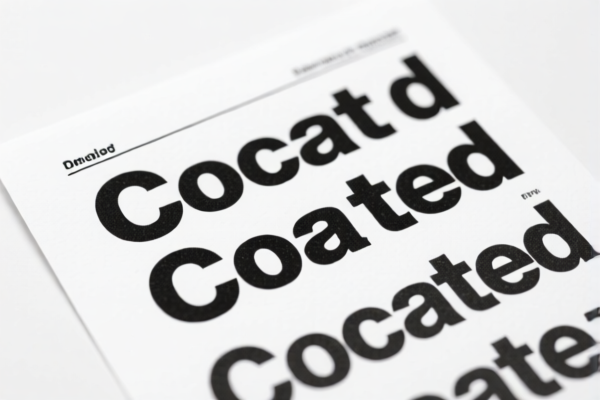 Printed coated paper