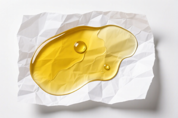Oil coated paper