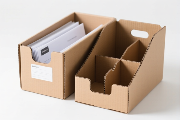 Paperboard Document Organizer Boxes