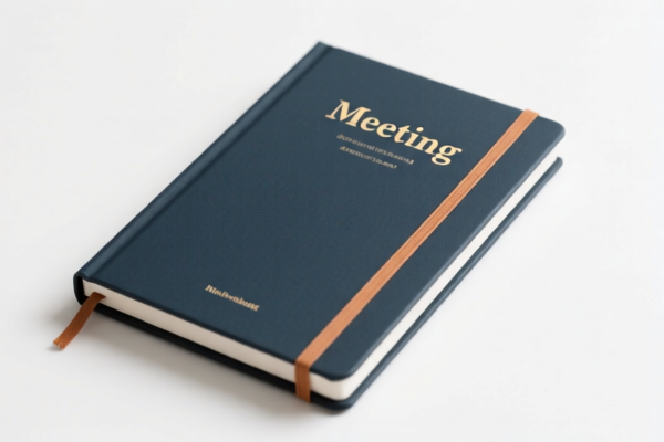 Hardcover Meeting Notebook