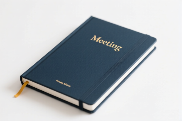 Hardcover Meeting Notebook