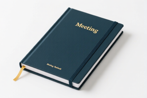 Hardcover Meeting Notebook