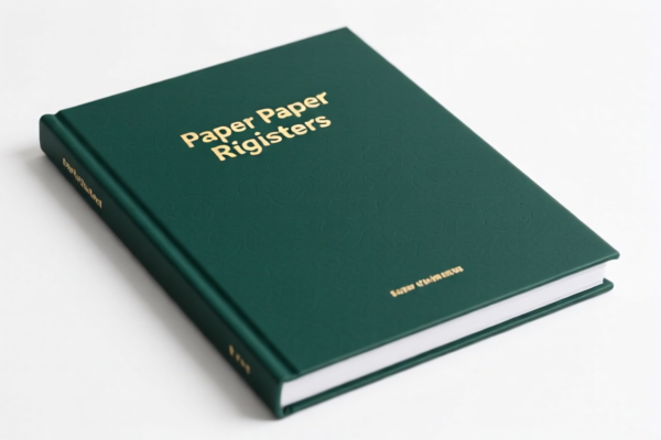 Hardcover Other Paper Registers